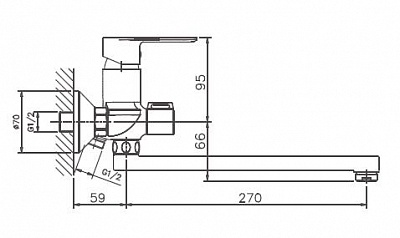 Смеситель д/ванны Haiba HB20505/22505