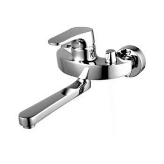 Смеситель д/ванны "SHIFT" (4314С) 40 мм.плоский излив 175мм бок.перекл. LEMARK