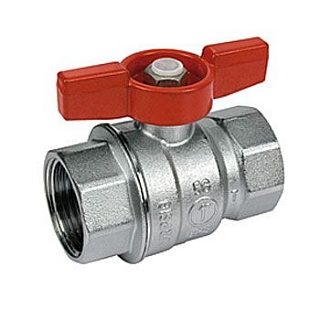 851 Кран шар. 3/4" ВВ, хром. баб. полнопрох. (5/50)