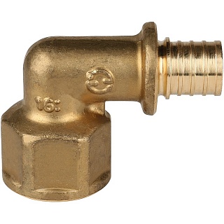 Угольник с внутр. резьбой 16х1/2" (10/100) (SFA-0006-001612)  STOUT