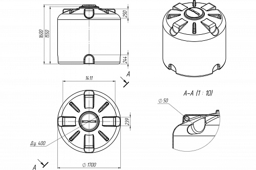 Емкость ТR-3000 (H1600xD1700мм) ВЫГОДА