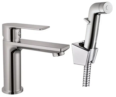 Смеситель д/раковины Haiba хром с гиг.лейкой HB12505