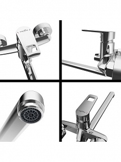 Смеситель д/ванны "Rumoi" (RUM-1015) длинный излив TOKITO снято с производства