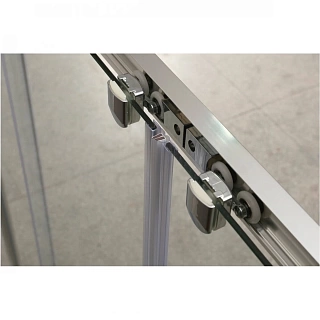 Шторка д/ванны BelBagno UNIQUE-VF-2-150/180-140-P-Cr стекло рифленое