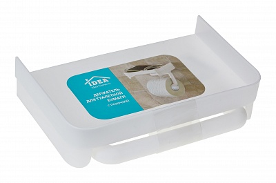 Держатель для т/бум С ПОЛОЧКОЙ 185х110х140 ("М-пластика") (М 2224)