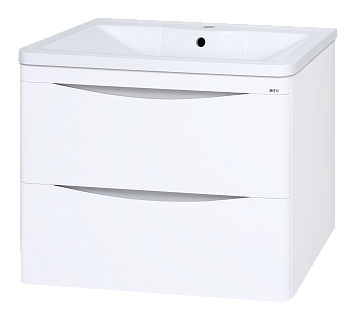 Комплект мебели 60 "Атлантик-60"  подвесная 2 ящ. глянцевая эмаль MISTY (ум.Аллегро-60)