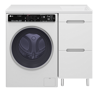 Комплект мебели 40 "Байкал,40" под стир. машинку напольная 2 ящ. правая (ум.Гавана,100)