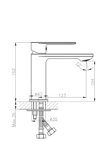 Смеситель д/раковины Haiba HB10590-7 черный
