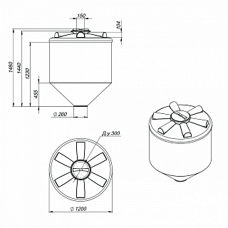 Емкость ФМ 1000л