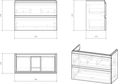   80 "MODUO SLIM-80"  ersanit (.Moduo Slim-80) 