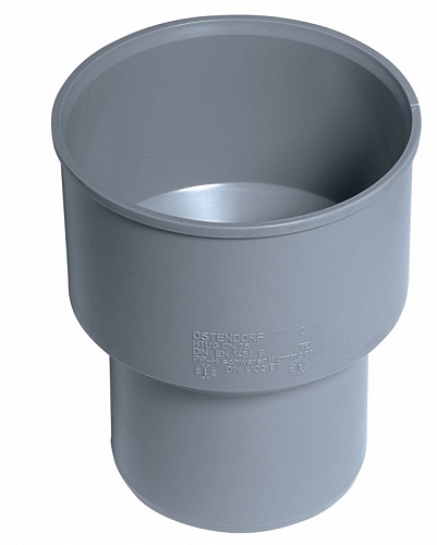 Переход на чугун пласт.(без манжет) 110х124  Политэк (тапер) (40)