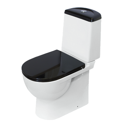 Унитаз-компакт "BEST Comfort Черный" сиденье мультилифт (Самара) АКЦИЯ!