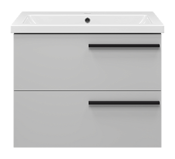 Комплект мебели 70 "Ненси-70" подвесная 2 ящ. серая мат. эмаль (ум.Como-70)  MISTY 