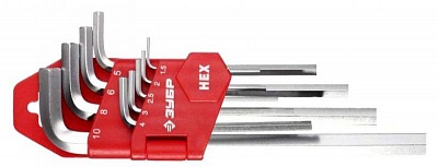 Ключи имбусовые Зубр "Мастер" 9шт HEX(1,5-10мм) (27461-2_z02) ВЫГОДА