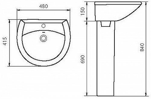Умывальник "АТТИКА-48"  (Самара) 