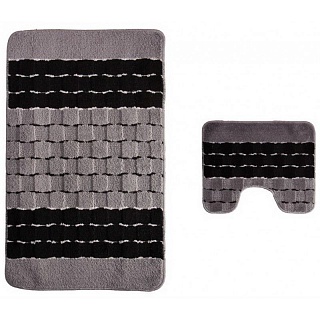 Набор ковриков (2предмета) "SILVER" 60х100см (11 мм) бирюзовый 00204