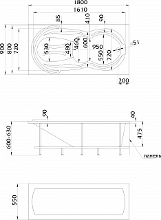  1Marka TAORMINA 180x90