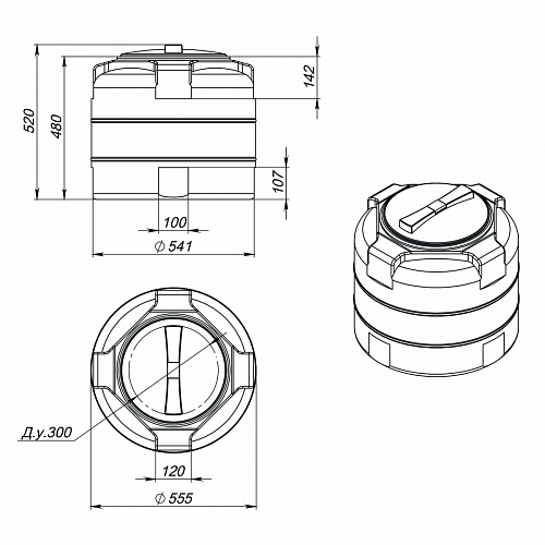 Емкость T 100л