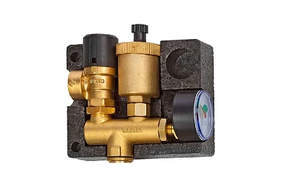 Группа безопасности комплект К, в сборе и изоляции, до 50 кВт, 3бара, G1/2"  (M66065) Meibes