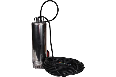 Насос колодезный с поплавком, корпус-нерж.ст, кабель 20 м, 230V, Q=90 л/мин, H=34 м (SPW-0001-200600) STOUT