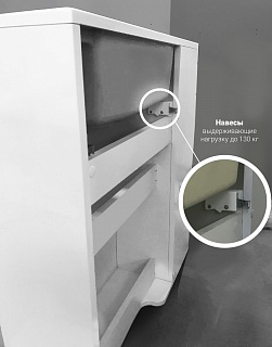 Комплект мебели 60 "Mira-60" подвес., Дуб Сонома 2 ДВ 1 Марка (ум.Акриловый+сифон+донный клапан)