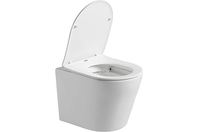 Унитаз подвесной безободковый Vincea "Piatti" белый .сиденье slim м/л  VT1-11S ВЫГОДА!!