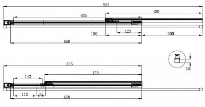 ДУШЕВАЯ ШТОРКА НА ВАННУ CEZARES ECO-O-VF-11 100/145-C-Cr