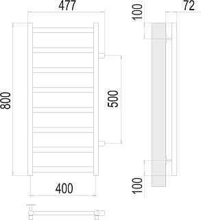  400800 8 / / 500 ""   (RAL9003) TERMINUS 