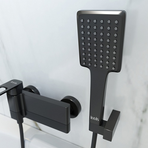 Смеситель для ванны, черный, Slide, IDDIS, SLIBL00i02