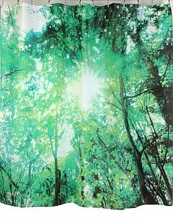 Штора д/ванной комнаты 180*180 "Кофейный узор" полиэстер (РН72)