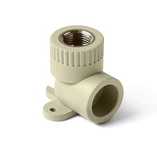 Колено наст.25*3/4 вн.рез. серый (10/90) ПРО АКВА (PA28014PG)