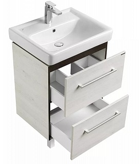 Комплект мебели 60 "Ронда-60" напольная 2 ящ. дуб/венге AQUATON 1A205001RSC20 (ум.Тигода,60)