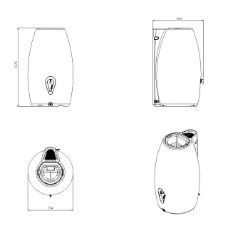 Емкость декоративная Modern 500л (В*Д*Ш 1590х844х734мм) Выгода