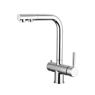 Смеситель д/кухни "AISAI" (AIS-1021) под фильтр с вытяжным изливом TOKITO (фитинг под фильтр выписывать дополнительно арт.46553)