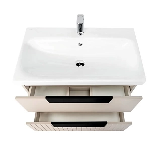 Комплект мебели 80 "Сицилия-80" подвесная 2 ящика капучино  VIANT (ум.MODUO-80)