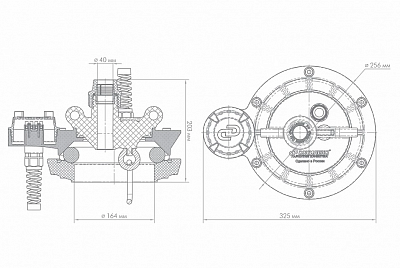 Оголовок  скважинный ОСПБ 140-160/40 