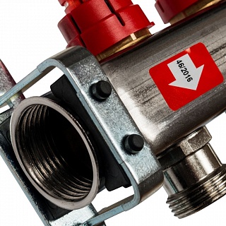 Коллектор 7-вых. нерж.ст. с расходомер. (SMS 0917 000007) STOUT