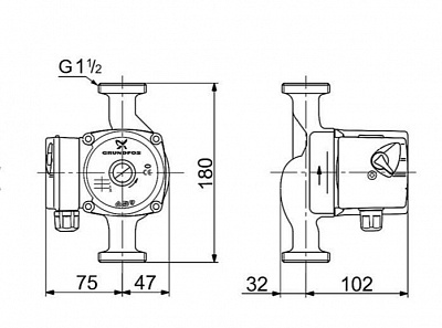  UPS 25-40 180 .100 (1", 1*230 B)   96281375 