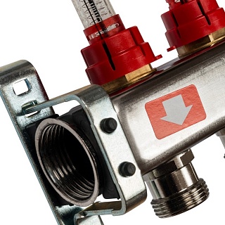 Коллектор 7-вых. нерж.ст. с расходомер. (SMS 0927 000007) STOUT