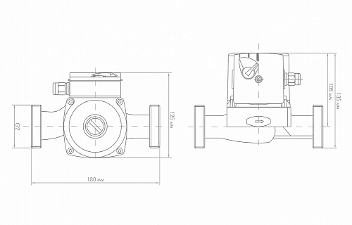 Насос циркул. ЦИРКУЛЬ 32/60 с гайками (Джилекс) (3260)