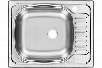 Мойка нерж врезная  UKINOX 56х43.5 (0,5х160) "Классика" левая матовая CLM560.435-5K 2L