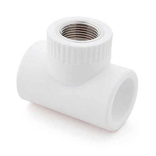 Тройник 32*1/2вн.рез белый (70) ТЕВО