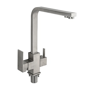 MAGNUS Смеситель д/кухни, Г-образный излив,под фильтр нерж. ст. марка 304, код: 91116