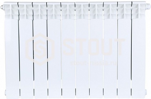 Радиатор биметаллический нижнее правое под.SRB-0320-050011  STOUT Space 500 11 секции ВЫГОДА