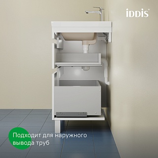 Комплект мебели 60 "Zodiac X-60" напольная, белая матовая 2 ящ. IDDIS (ум.Zodiac/Ray-60) ZDX60WFi95K