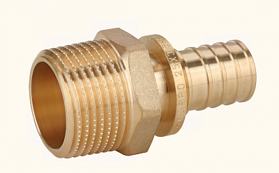 Переходник н/р 25-3/4" латунь (10/80) (G1307.2505) GAPPO