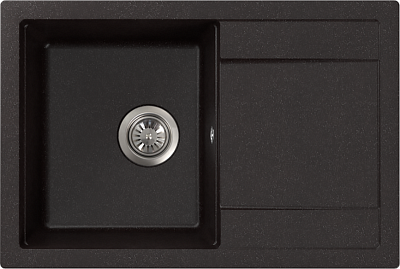 Мойка гранит FOSTO NOVA 74-49 (черный) без сифона 