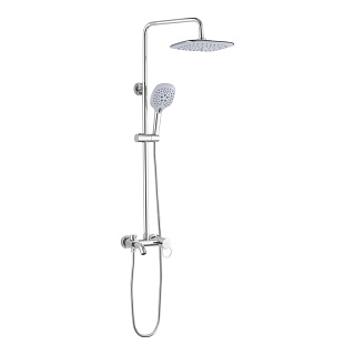 BRIMIX Душ.система хром с белыми лейками (3075)