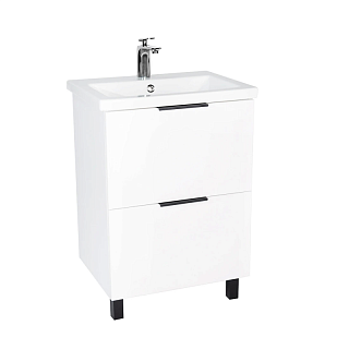 Комплект мебели 60 "Берлин-60" напольная 2 ящ. белая VIANT (ум.MODUO-60)