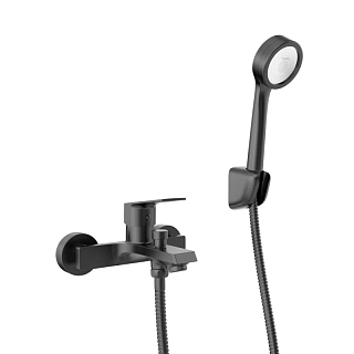 Смеситель д/ванны "AMA" (TOK-AMA-1014BL) короткий излив черный TOKITO